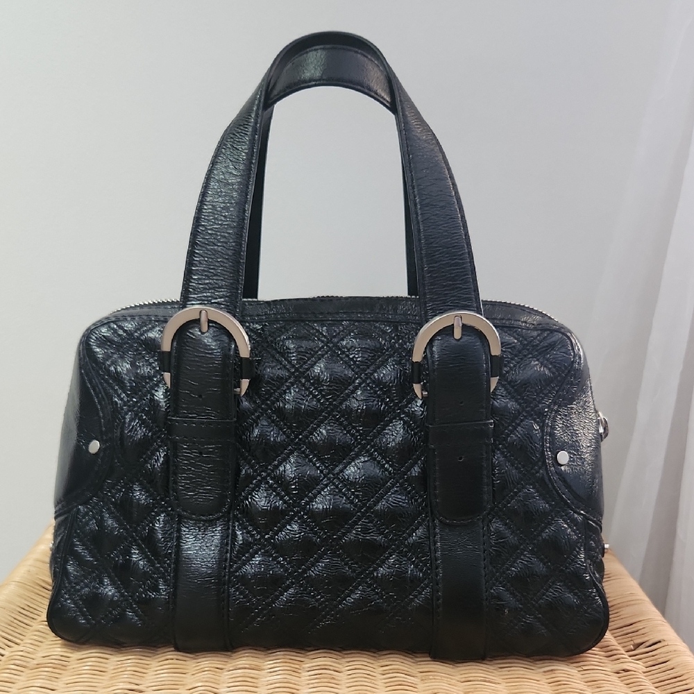 Michael Kors Black Quilted Satchel
